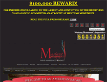 Tablet Screenshot of mustangmonument.com